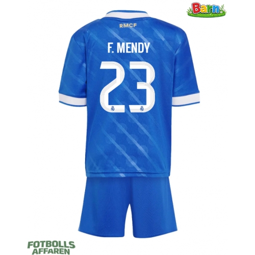 Real Madrid Ferland Mendy #23 Tredjeställ Barn 2025-26 Kortärmad (+ Korta byxor)